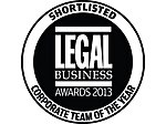 Legal Business - Client Choice Award 2013